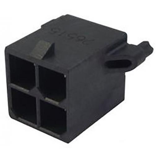 Molex Konektor PCB, řada: Mega-Fit, Vodič-deska, počet kontaktů: 4, počet řad: 2, rozteč: 5.7 mm, orientace těla: Rovný,