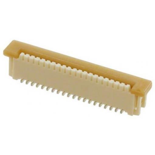 Molex Konektor FPC, řada: 52610, počet kontaktů: 20, počet řad: 1, rozteč: 1 mm Vnitřní, orientace těla: Svislé, Povrch