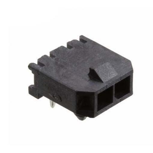 Molex Konektor PCB, řada: Micro-Fit 3.0, Vodič-deska, počet kontaktů: 2, počet řad: 1, rozteč: 3 mm, orientace těla: