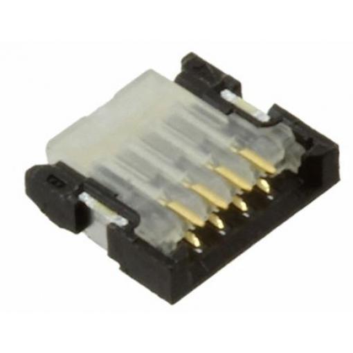 Molex Konektor FPC, řada: 501461, počet kontaktů: 4, počet řad: 1, rozteč: 0.5 mm Vnitřní, orientace těla: Pravý úhel,