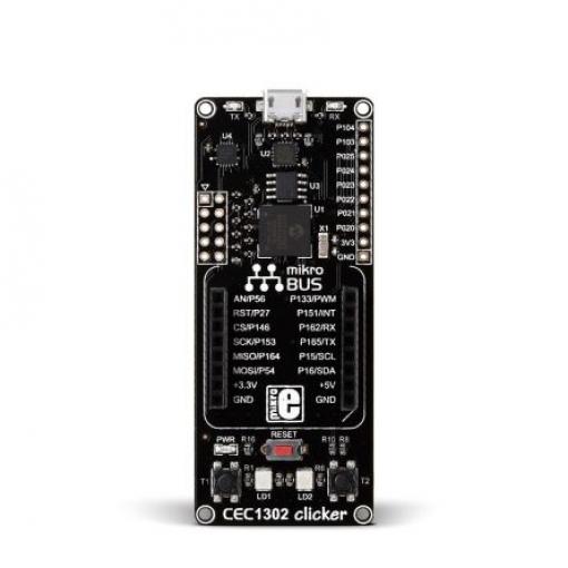 MikroElektronika Vývojová sada, CEC1302, ARM, MCU MIKROE-1970, Mikrokontrolér, Cortex M4, Clicker pro Cortex-M4,