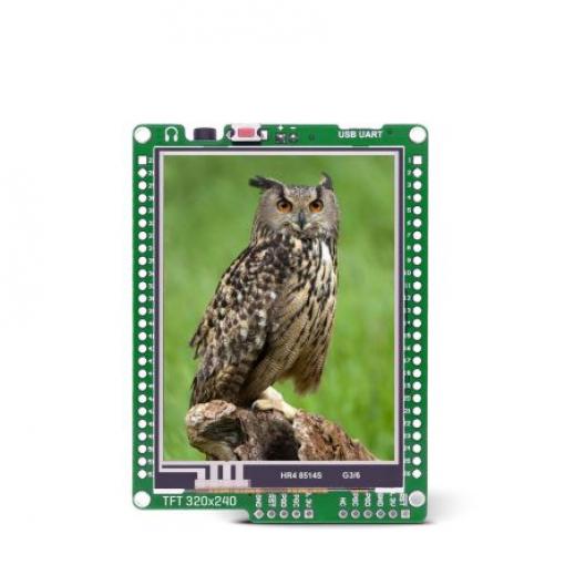 Deska displeje MIKROE-2588 Vývojový modul MikroElektronika Mikromedia pro PIC18FK 2.8 in Barevný displej TFT PIC18F67K40