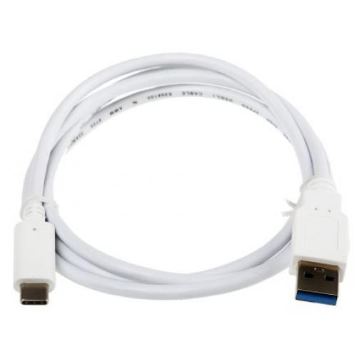 RS PRO Kabel USB do zásuvky IC Vnější, A: USB typu A, 1 m Vnější, Bílá, B: USB typu C