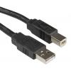 Roline Kabel USB do zásuvky IC Vnější, A: USB typu A, 4.5 m Vnější, Černá, B: USB B