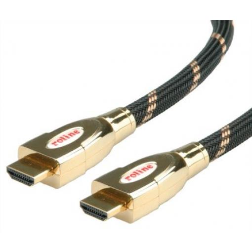 Roline, řada: ROLINE GOLD Vysoká rychlost 3 m, A: Vnější HDMI, B: Vnější HDMI
