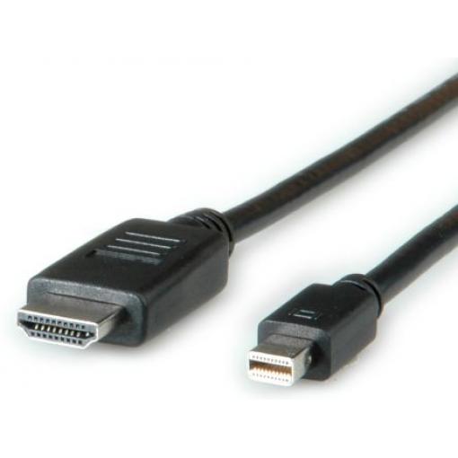Roline, A: Vnější Mini DisplayPort, B: Vnější HDMI, Polyvinylchlorid DisplayPort Kabely 1 m