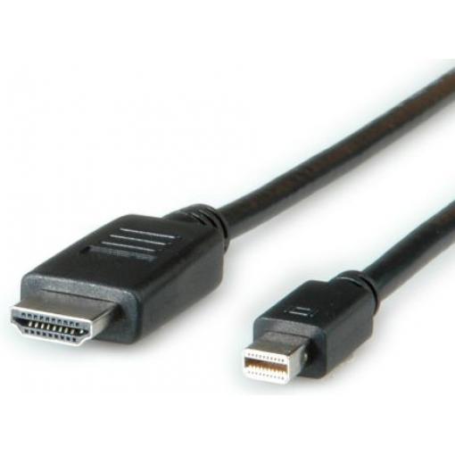 Roline, A: Vnější Mini DisplayPort, B: Vnější HDMI, Polyvinylchlorid DisplayPort Kabely 1 m
