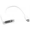Roline Kabel USB do zásuvky IC Vnější, A: USB typu C, 100 mm Vnitřní, Stříbrná, B: DVI