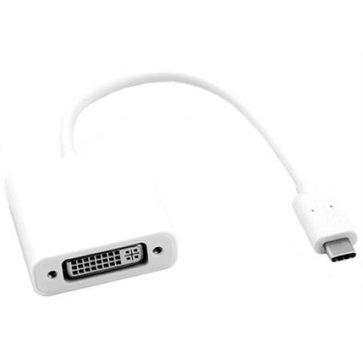 Roline Kabel USB do zásuvky IC Vnější, A: USB typu C, 100 mm Vnitřní, Stříbrná, B: DVI