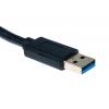 Roline Kabel USB do zásuvky IC Vnější, A: USB typu A, 150 mm Vnější, Černá, B: Data SATA, Napájení SATA