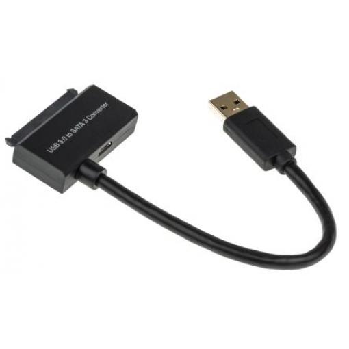 Roline Kabel USB do zásuvky IC Vnější, A: USB typu A, 150 mm Vnější, Černá, B: Data SATA, Napájení SATA