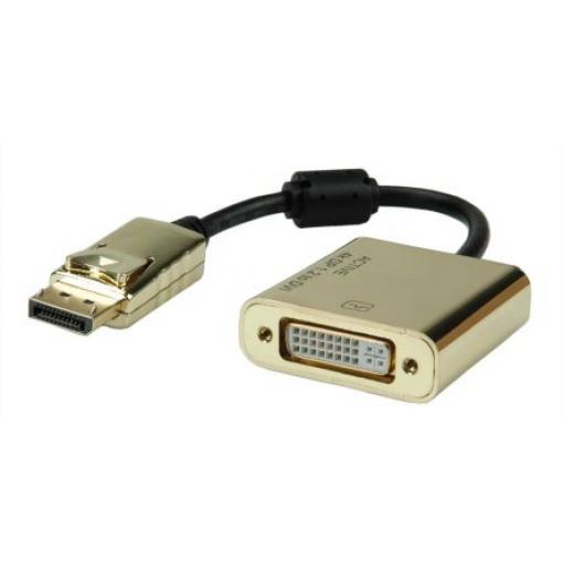 Roline Adaptér 1 Mini DisplayPort DVI 150 mm 4096 x 2160 pixel