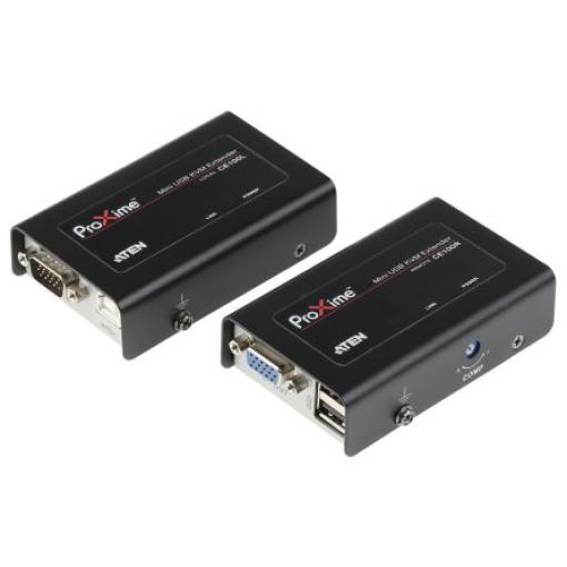 Extender KVM USB Rozšiřující pár, počet zobrazení: 1 1 Catx Aten 100 m, video připojení: VGA 1portový