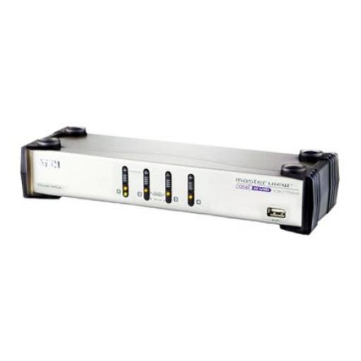 Přepínač KVM, 3,5 mm stereo 4portový USB, počet zobrazení: 2 2 Aten, video připojení: VGA 2048 x 1536 pixel