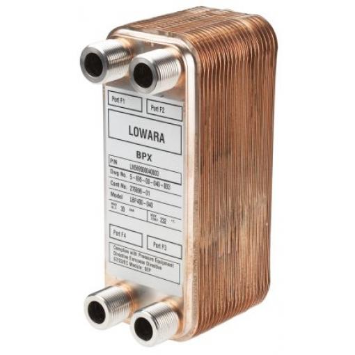 Xylem Tepelný výměník s pájenou deskou, řada: BP400 214.5 mm 80.7 mm 24.1 mm