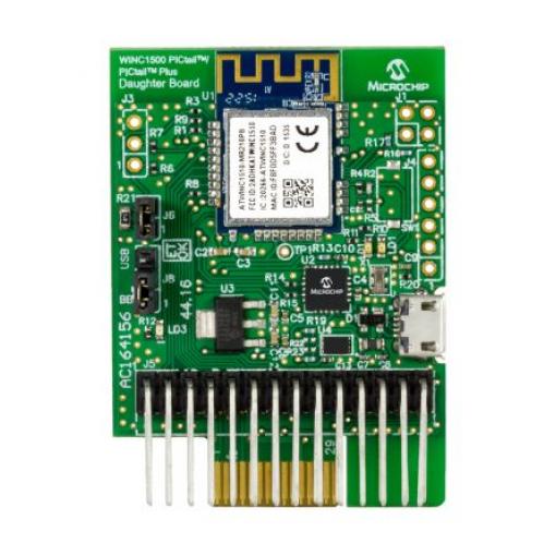 Komunikační a bezdrátový vývojový nástroj pro IEEE 802.11 b/g/n WINC1500 Wi-Fi PICtail Plus Microchip, klasifikace:
