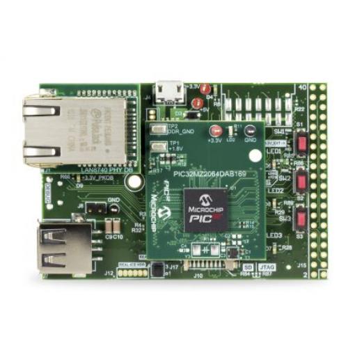 Microchip Startovací sada, PIC32MZ, PIM, Integrovaná grafická karta DM320010, Mikrokontrolér, PIC32MZ, Vývojová sada