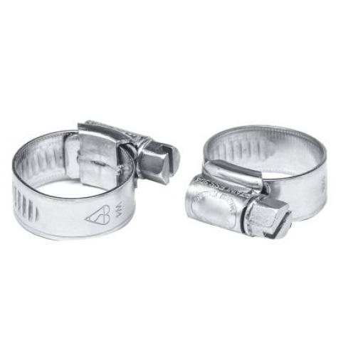 Hadicová a stahovací spona Šnekový převod, Nerezová ocel Šroub s šestihrannou hlavou RS PRO 16 mm (vnitřní prům.)