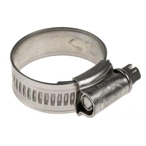 Hadicová a stahovací spona Šnekový převod, Nerezová ocel Šroub s šestihrannou hlavou RS PRO 30 mm (vnitřní prům.)