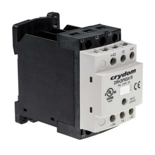 Sensata / Crydom Polovodičové relé 3pólový 18 A 200 V dc, 120V ac s Ne kontakty 48V ac Řízení motoru, rozsah: DRH 3P