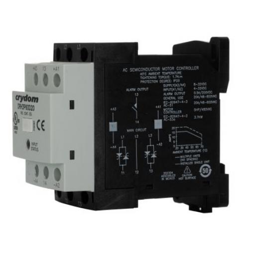 Sensata / Crydom Polovodičový stykač 3pólový 20 A 32V dc 1.5 kW 32V dc, 4 V dc, rozsah: DRH
