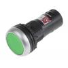 RS PRO Tlačítkový spínač IP65 SPDT Montáž do panelu 22 mm Zelená