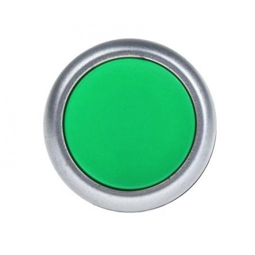 RS PRO Tlačítkový spínač IP65 SPDT Montáž do panelu 22 mm Zelená