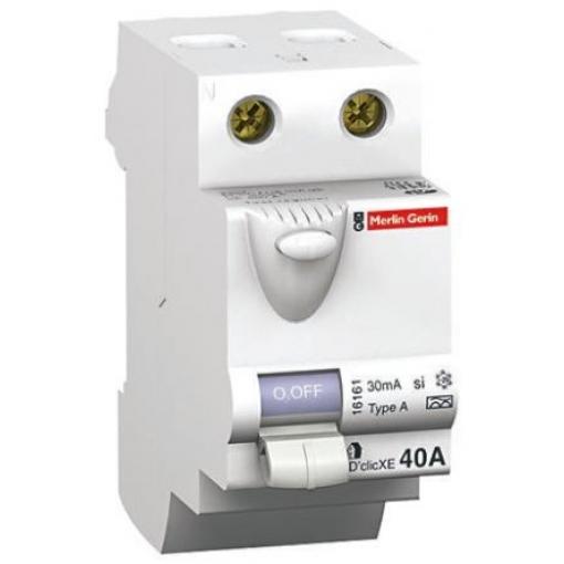 RCCB 2pólový Typ A 40A 30mA Schneider Electric 230V ac