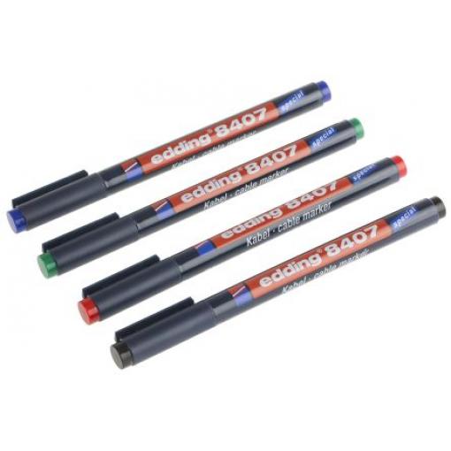 Označovač kabelu barva inkoustu Zelená Bullet 0.3 mm Značkovač Edding