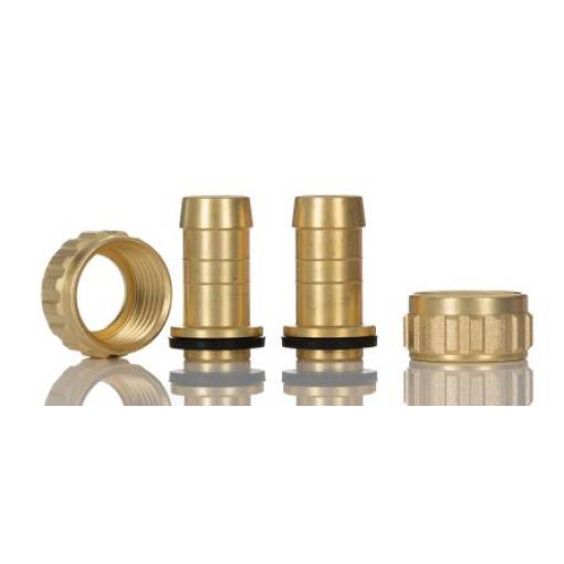Přípojka hadicová Přípojka Se závitem, Mosaz, vnitřní průměr hadice: 12.7 mm (vnitřní prům.), pracovní tlak: 25 bar RS