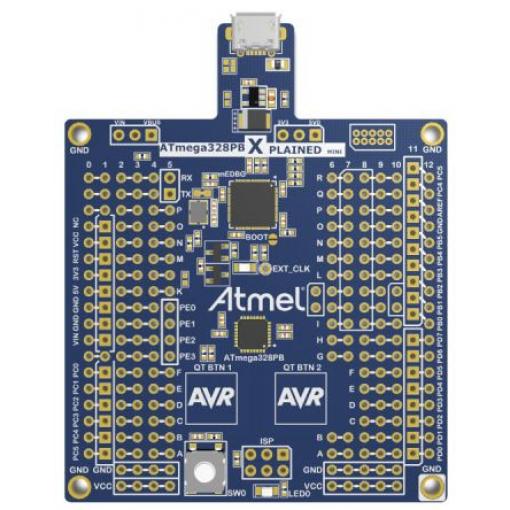 Microchip Sada pro hodnocení, ATmega328PB, ATmega, MCU ATMEGA328PB-XMINI, Mikrokontrolér, ATmega328, Xplained Mini, Sada
