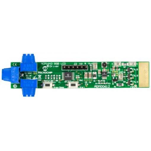 Vyhodnocovací deska regulátoru Boost LED, Boost RGB LED Driver Demo Board, Zvyšující regulátor, Microchip