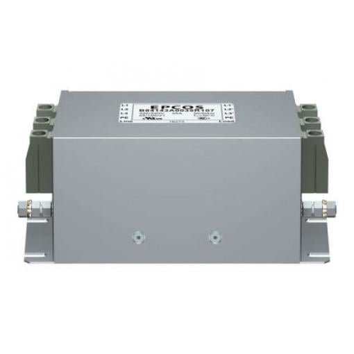Filtr EMC, řada: B84143A*R107, 520V ac, 50/60 Hz, Montáž do panelu, Šroubová, 100 A, počet fází: 3, 3.4 mA, EPCOS, 480