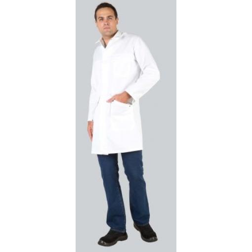 MOLINEL Laboratorní plášť, Bílá Unisex, SC: L 3, Polyester, Bavlna Opakovaně použitelné EN 13034