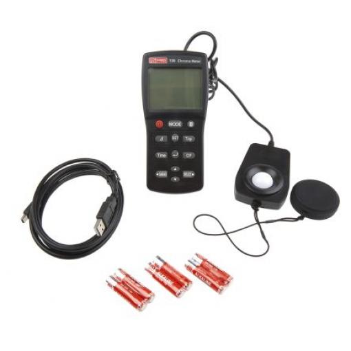 Expozimetr 99990 lx RS PRO, přesnost: ±0.02 % (XY/800 lx Standard Illuminant), ±0.02 (XY/800 lx % @ Standard Illuminant