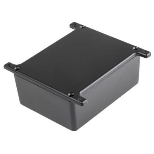 RS PRO Pouzdro IP67 Stíněné S přírubou barva Černá barva Černá Odlévaný hliník 110 mm 44.5 mm 82.5 mm