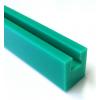 RS PRO Vodítko řetězu, GL1X, 08B, Polyetylen, Zelená, šířka: 24 mm, výška: 30 mm, délka: 2 m