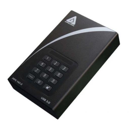 Přenosný pevný disk, model: Aegis Padlock DT Externí Přenosný CE 2 TB Ano Průmyslová třída Apricorn MLC Autodestrukční