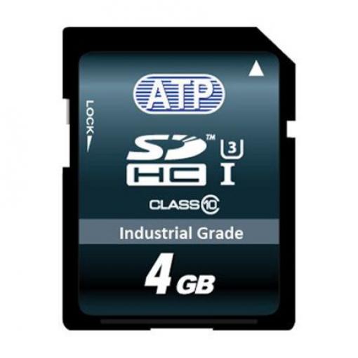 Karta SD 4 GB SDHC Průmyslová třída SLC ATP, řada: Industrial Grade Třída 10, UHS 1 U1 -40 °C -40 °C