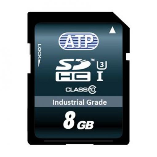 Karta SD 8 GB SDHC Průmyslová třída SLC ATP, řada: Industrial Grade Třída 10, UHS 1 U1 -40 °C -40 °C