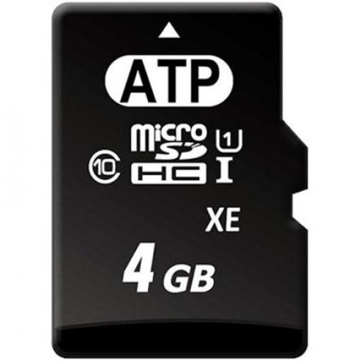 MicroSD 4 GB MicroSDHC Průmyslová třída aMLC ATP Třída 10, UHS 1 U1 -40 °C -40 °C