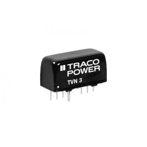 TRACOPOWER Měnič DC/DC TVN 3, výstup: 12 V dc 1.6 kV dc, Vin 36V dc 250 mA, Vin 18V 3 W -40 °C 75 °C Průchozí otvor