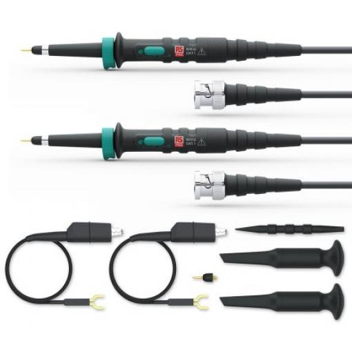 Sonda pro osciloskop, typ sondy: Napětí 15MHz 1:1, 1:10 600V BNC 2, CAT I 600V 2.3ns RS PRO