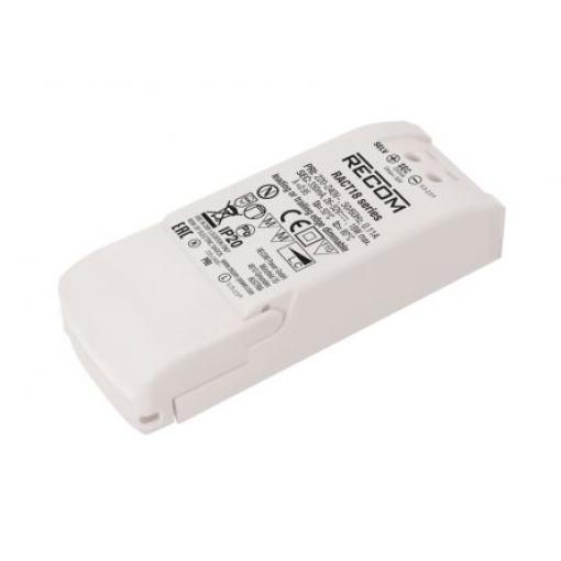 LED ovladač, řada: RACT18 RACT18-350 26/52 V 350 mA 18 W IP20 Recom
