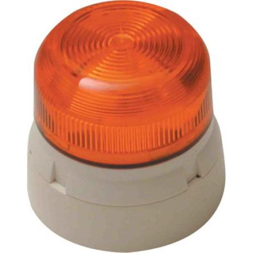 Výstražný maják, řada: Flashguard QBS barva Jantarová LED 32mA Montáž na základnu 110 V AC BS 5839, DDA, EN54, LPCB,