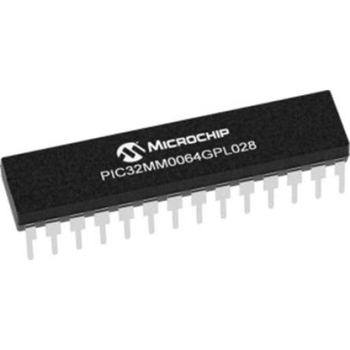 Mikrokontrolér PIC32MM0064GPL028-I/SP 32bit microAptiv UC 32 bit 25MHz 64 kB Flash 8 kB RAM, počet kolíků: 28, SDIP