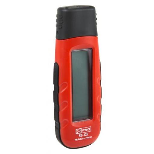 RS PRO Vlhkoměr, číslo modelu: RS-125, přesnost: ±0.05 (Materials) %, ±1 (Wood) %, Baterie, typ displeje: Analogové, typ