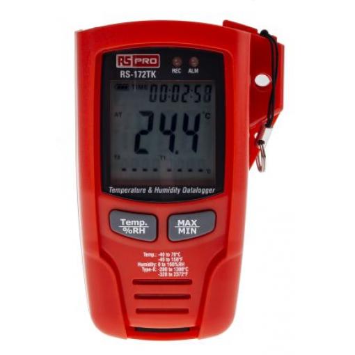 Datový záznamník Teplota, Vlhkost, číslo modelu: RS-172TK Teplota a vlhkost RS PRO, typ rozhraní: USB 1