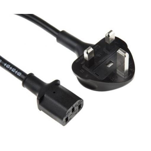 Napájecí šňůra 5 m, Černá, A: IEC C13, B: BS1363 Polyvinylchlorid, 250 V RS PRO