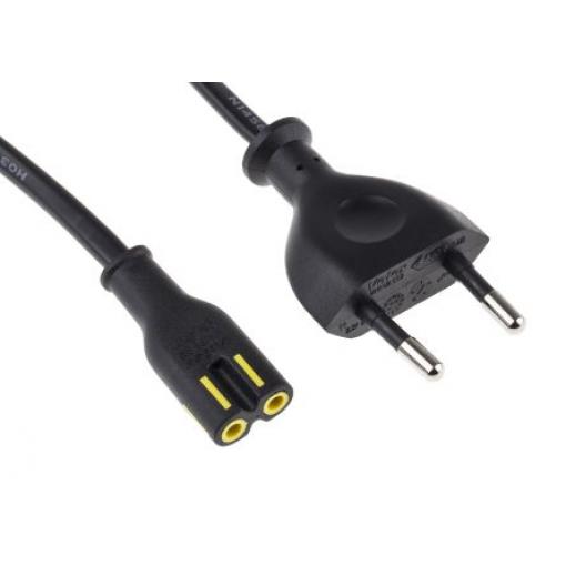 Napájecí šňůra 5 m, Černá, A: IEC C7, B: BS1363 Polyvinylchlorid, 250 V RS PRO